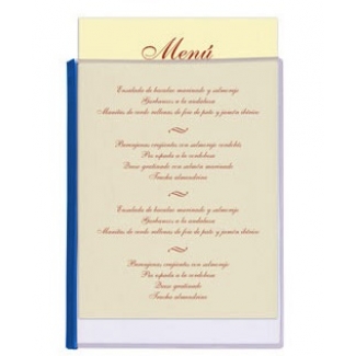 Liderpapel PM01 - Porta menús, pvc, tamaño A4, con 3 fundas