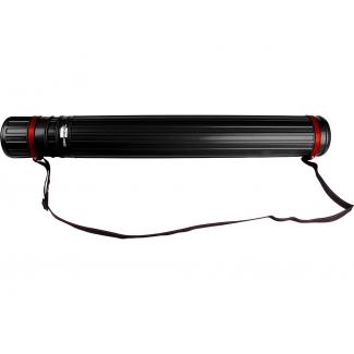 Liderpapel PP02 - Portaplanos plástico, diámetro de 9 cm, extensible hasta 125 cm, color negro