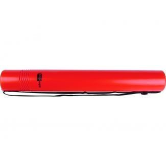 Liderpapel PP08 - Portaplanos plástico, diámetro de 6 cm, extensible hasta 80 cm, color rojo