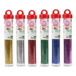 Liderpapel PU05 - Purpurina, bote de 18 g, colores surtidos metalizados