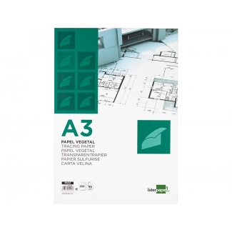 Liderpapel PV02 - Papel vegetal, A4, 90 gramos