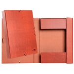 Liderpapel PY32 - Carpeta de proyectos con gomas, tamaño folio, lomo de 30 mm, color cuero