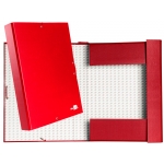 Liderpapel PY54 - Carpeta de proyectos con gomas, tamaño folio, lomo de 50 mm, color rojo