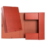 Liderpapel PY72 - Carpeta de proyectos con gomas, tamaño folio, lomo de 70 mm, color cuero