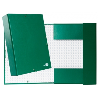 Liderpapel PY75 - Carpeta de proyectos con gomas, tamaño folio, lomo de 70 mm, color verde