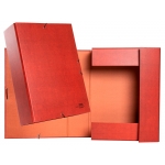 Liderpapel PY92 - Carpeta de proyectos con gomas, tamaño folio, lomo de 90 mm, color cuero