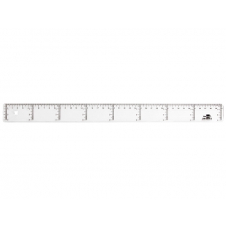 Liderpapel RG05 - Regla de plástico, 40 cm, transparente
