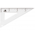 Liderpapel RN02 - Cartabón de plástico, cateto mayor de 20 cm, transparente