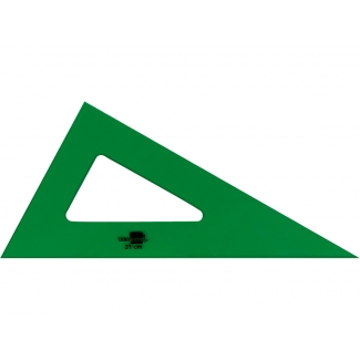 Liderpapel RN03 - Cartabón acrílico, sin graduación, cateto mayor de 21 cm, color verde