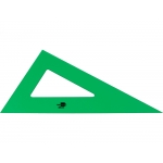 Liderpapel RN06 - Cartabón acrílico, sin graduación, cateto mayor de 28 cm, color verde