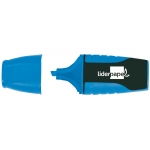 Liderpapel RT02 - Rotulador fluorescente, punta biselada, tamaño mini, color azul