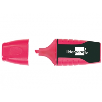 Liderpapel RT04 - Rotulador fluorescente, punta biselada, tamaño mini, color rosa