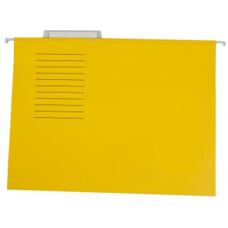 Liderpapel SF04 - Carpeta colgante, tamaño A4, visor superior, color amarillo