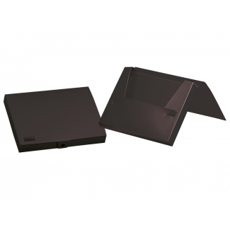 Liderpapel SS47 - Carpeta portadocumentos, lomo rígido de 25 mm, polipropileno, A4, color negro