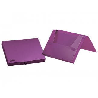 Liderpapel SS50 - Carpeta portadocumentos, lomo rígido de 25 mm, polipropileno, A4, color lavanda