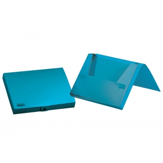 Liderpapel SS51 - Carpeta portadocumentos, lomo rígido de 25 mm, polipropileno, A4, color celeste