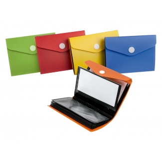 Liderpapel TJ03 - Tarjetero, para 40 tarjetas, colores surtidos