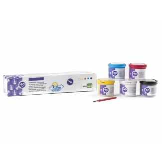 Liderpapel TP55 - Témpera, 5 colores surtidos, bote de 40 ml