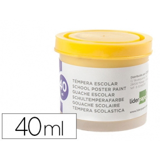 Liderpapel TP56 - Témpera, color amarillo, bote de 40 ml