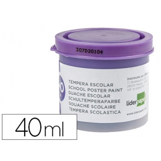 Liderpapel TP70 - Témpera, color violeta, bote de 40 ml