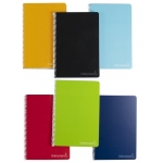 Liderpapel Witty BF45 - Bloc espiral, tamaño folio, tapa dura, 80 hojas de 90 gr, liso, sin margen, colores surtidos