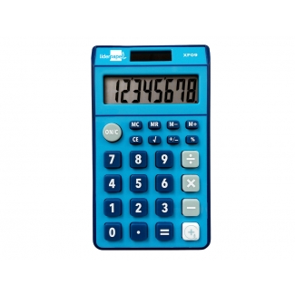 Liderpapel XF09 - Calculadora de bolsillo, 8 dígitos, color azul