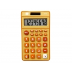 Liderpapel XF10 - Calculadora de bolsillo, 8 dígitos, color naranja
