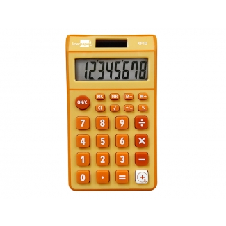 Liderpapel XF10 - Calculadora de bolsillo, 8 dígitos, color naranja