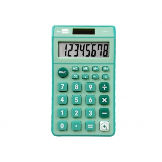 Liderpapel XF13 - Calculadora de bolsillo, 8 dígitos, color verde