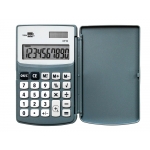 Liderpapel XF13 - Calculadora de bolsillo, con tapa, 10 dígitos, color gris
