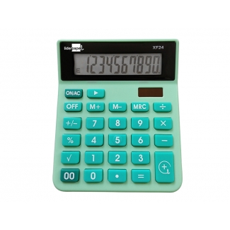 Liderpapel XF24 - Calculadora de sobremesa, 10 dígitos, color verde