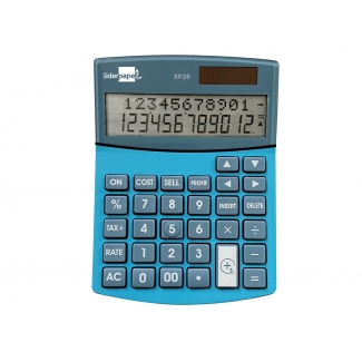 Liderpapel XF28 - Calculadora de sobremesa, 12 dígitos, color azul