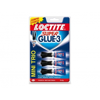 Loctite 2640065 - Pegamento adhesivo instantáneo, pack de 3 tubos de 1 gr