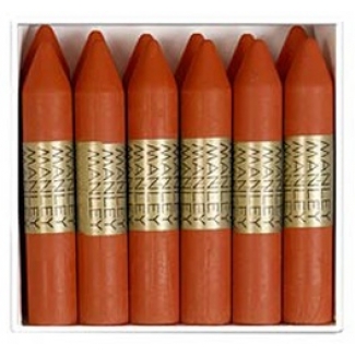 Manley 68 - Ceras blandas, caja de 12 unidades, color tierra sombra tostado