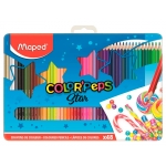 Maped Color Peps Star 832058 - Lápices de colores, caja de 48 colores