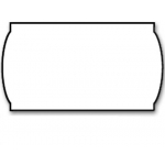 Meto 9133325 - Rollo de etiquetas, lisa, ondulada, 26 x 12 mm, color blanco
