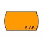 Meto 9156371 - Rollo de etiquetas, impresión PVP, 22 x 12 mm, color naranja flúor