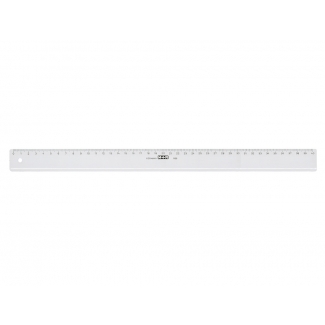 Mor 11400000 - Regla de plástico, 40 cm, transparente