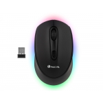 Ngs SMOG-RB - Ratón óptico inalámbrico multidispositivo, color negro