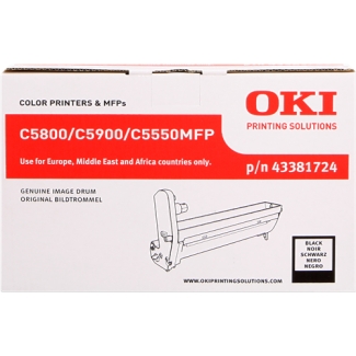 Oki 43381724 - Tambor original, negro