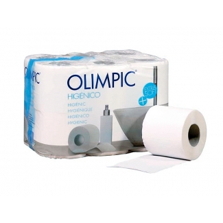 Olimpic 24854 - Papel higiénico, rollo de 90 mm x 18 mt, pack de 12 rollos