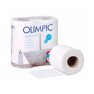 Olimpic H287094 - Papel higiénico, rollo de 90 mm x 18 mt, pack de 4 rollos