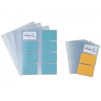 Pardo 212800 - Recambio de fundas para tarjetero, paquete de 10 fundas (16 tarjetas por hoja)