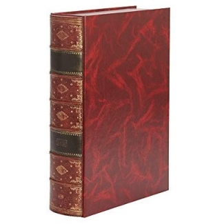 Pardo 237005 - Caja libro de cartón, color burdeos