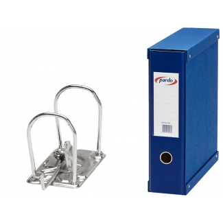 Pardo 924103 - Módulo de 1 archivador de palanca, tamaño folio, 2 anillas de 70 mm, color azul