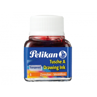 Pelikan 201525 - Tinta china, color bermellón, bote de 10 ml