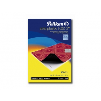 Pelikan 404400 - Papel carbón, A4, color negro, caja de 100