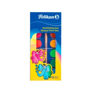 Pelikan 721324 - Acuarela, estuche de plástico, 12 colores