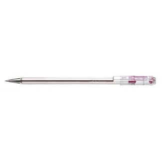 Pentel SuperB BK77-P - Bolígrafo de tinta de aceite, punta redonda de 0,7 mm, color rosa