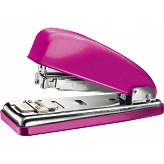 Petrus 226 Classic Wow - Grapadora de sobremesa, 30 hojas de capacidad, usa grapas 22/6 - 24/6 - 26/6, color fucsia metalizado
